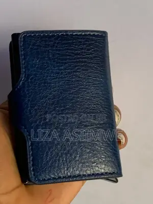 Genuine Navy Blue Card Holders