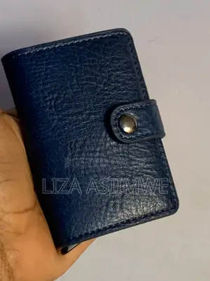 Genuine Navy Blue Card Holders