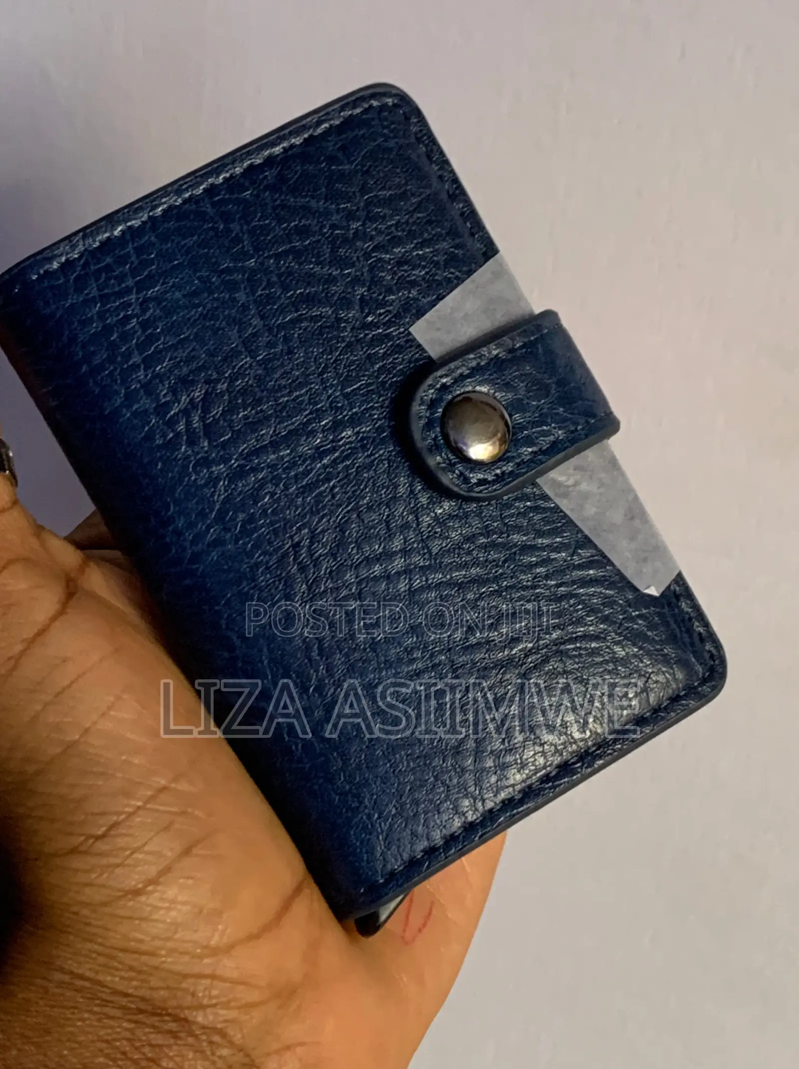 Genuine Navy Blue Card Holders
