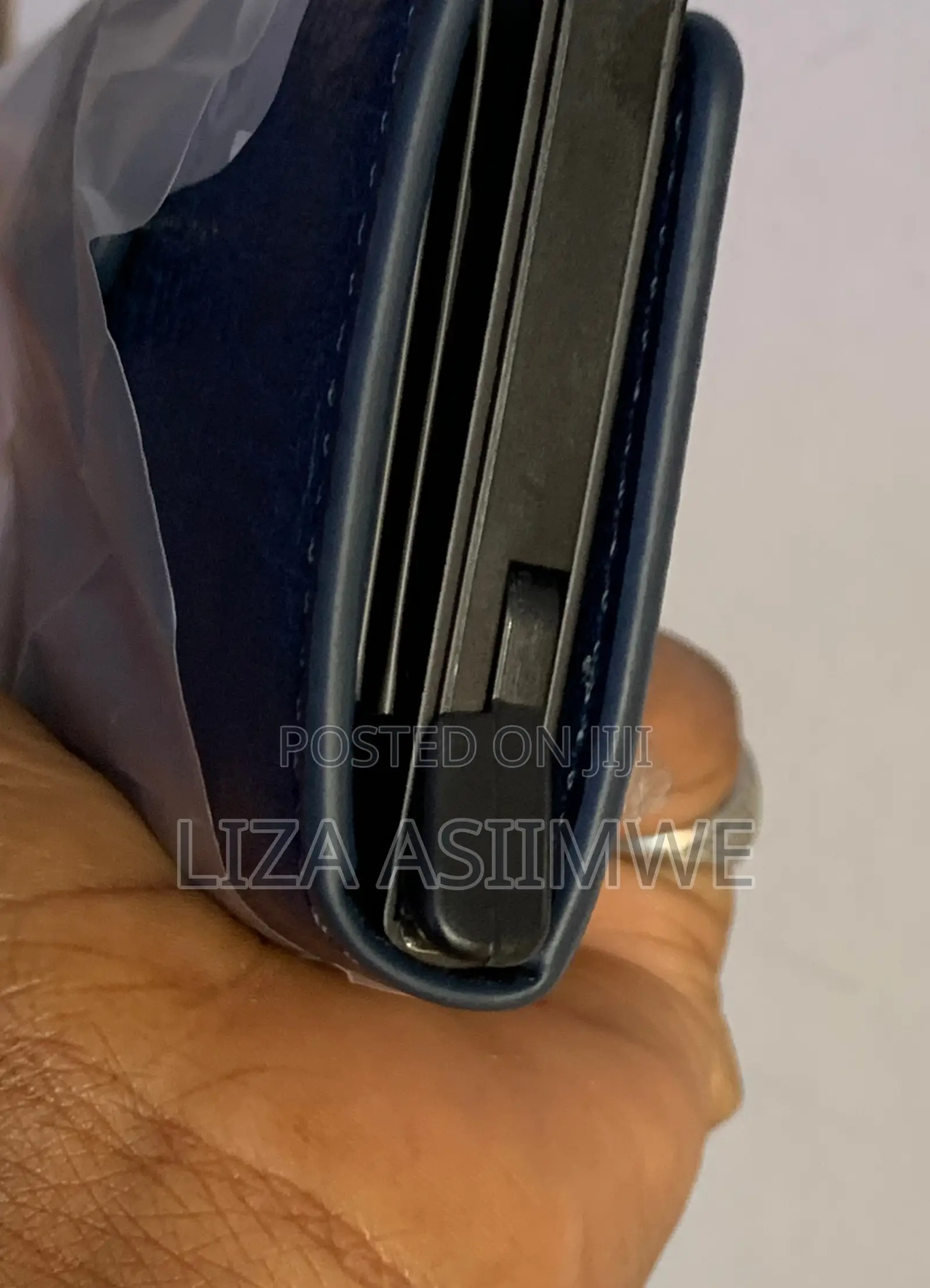 Genuine Navy Blue Card Holders