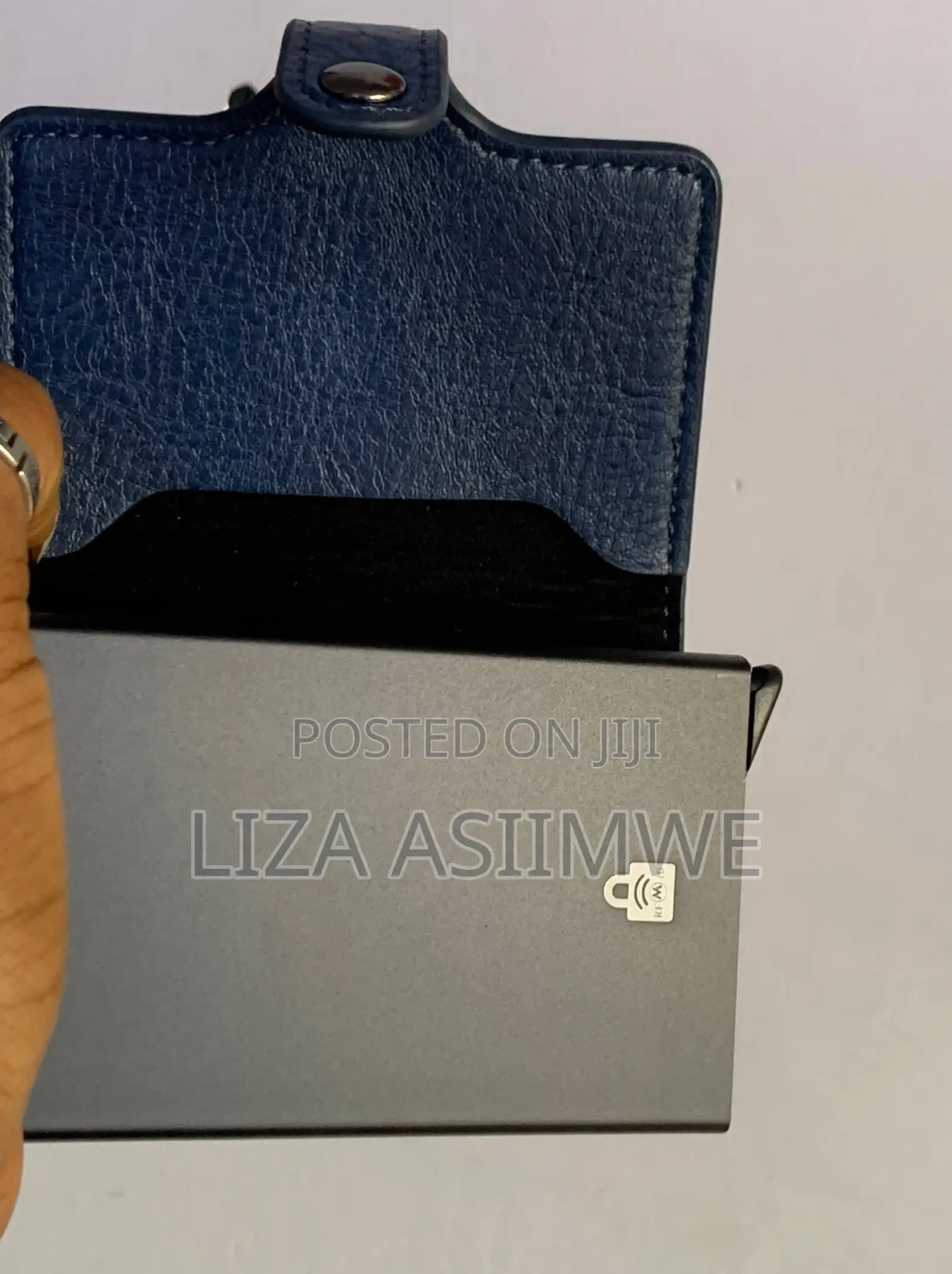 Genuine Navy Blue Card Holders