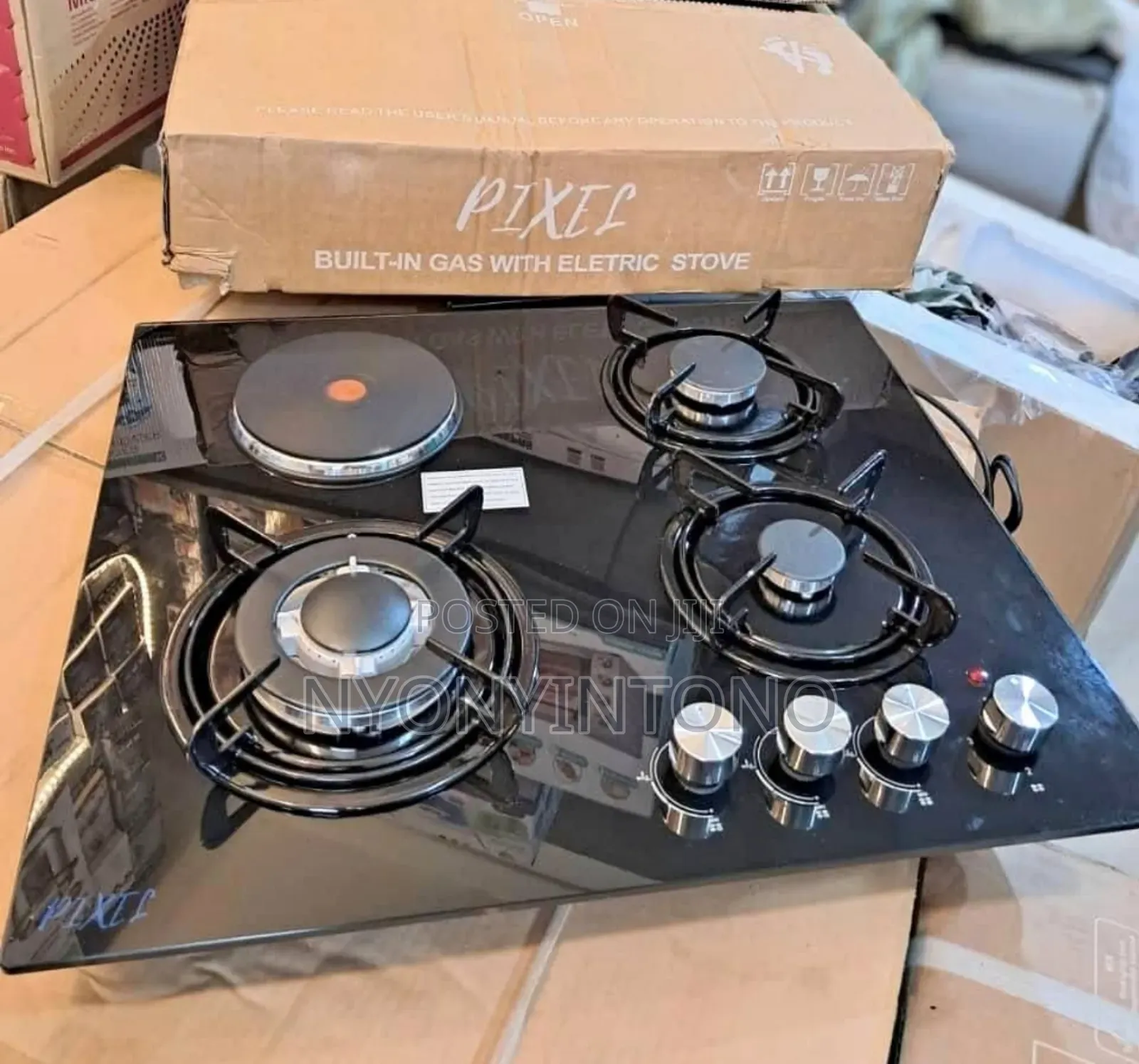 Pixel 3 + 1 in-Built Gas Electric Hob With Auto Ignition