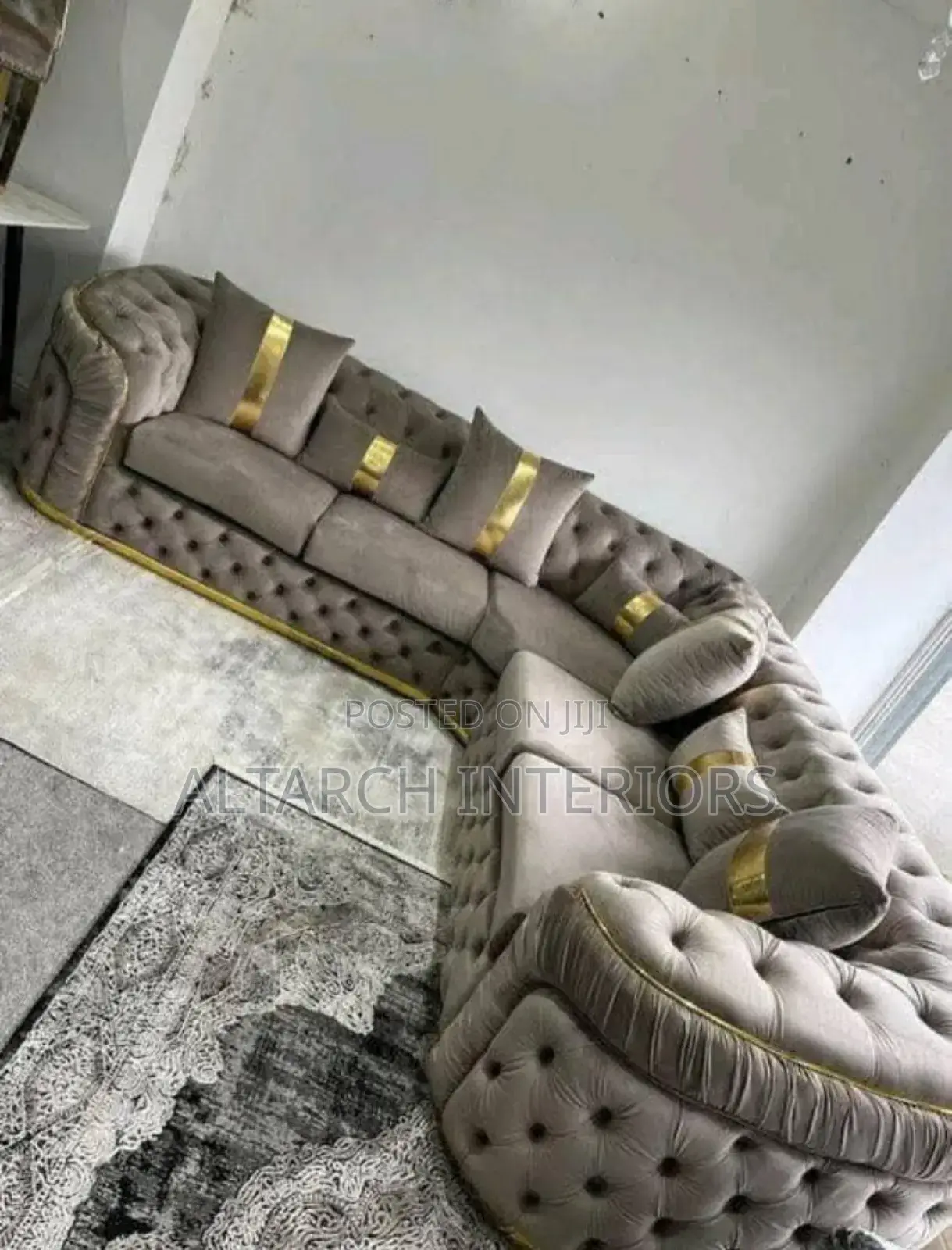L Shaped Modern Sofa Set 5 Seater