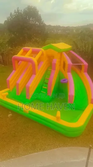 Inflatable Bounce House With Water Slide Combo