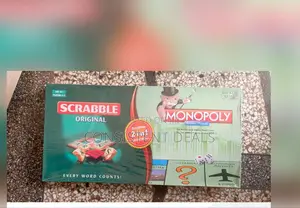 2in1 Scrabble and Monopoly Game