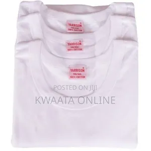 Yarisson Genuine Pure Cotton 3pcs Undershirts-White