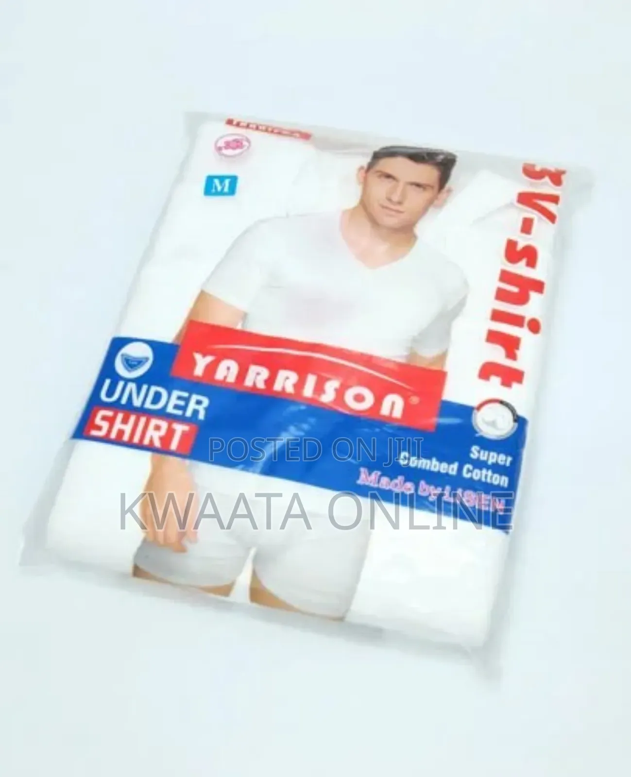 Yarisson Genuine Pure Cotton 3pcs Undershirts-White