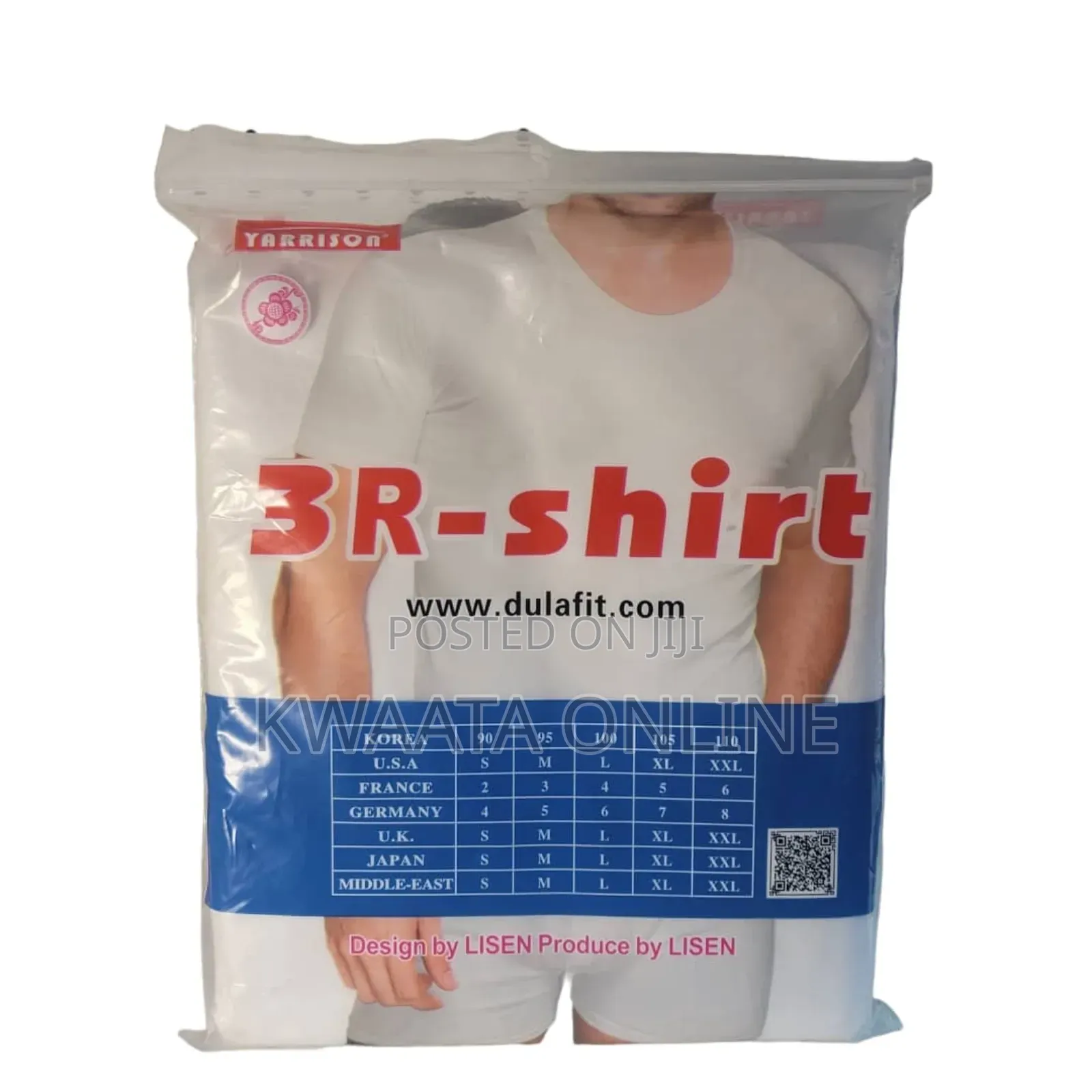 Yarisson Genuine Pure Cotton 3pcs Undershirts-White