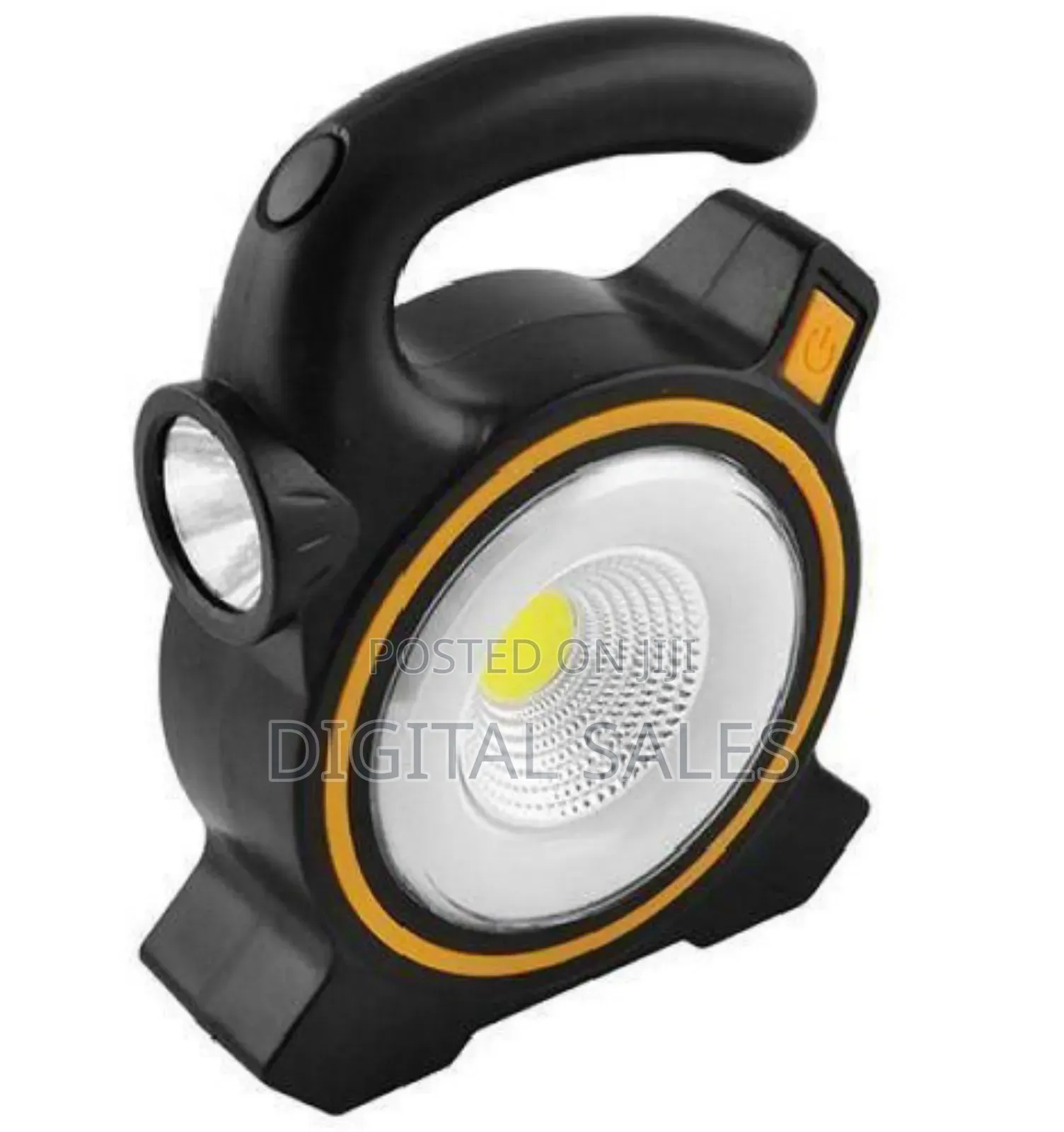 Rechargeable Solar Panel Light - Black
