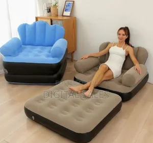 Modern Single Air Sofa and Bed
-Brown.