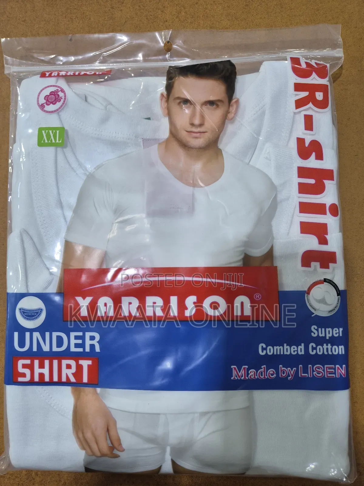 Yarisson Genuine Pure Cotton 3pcs Undershirts-White