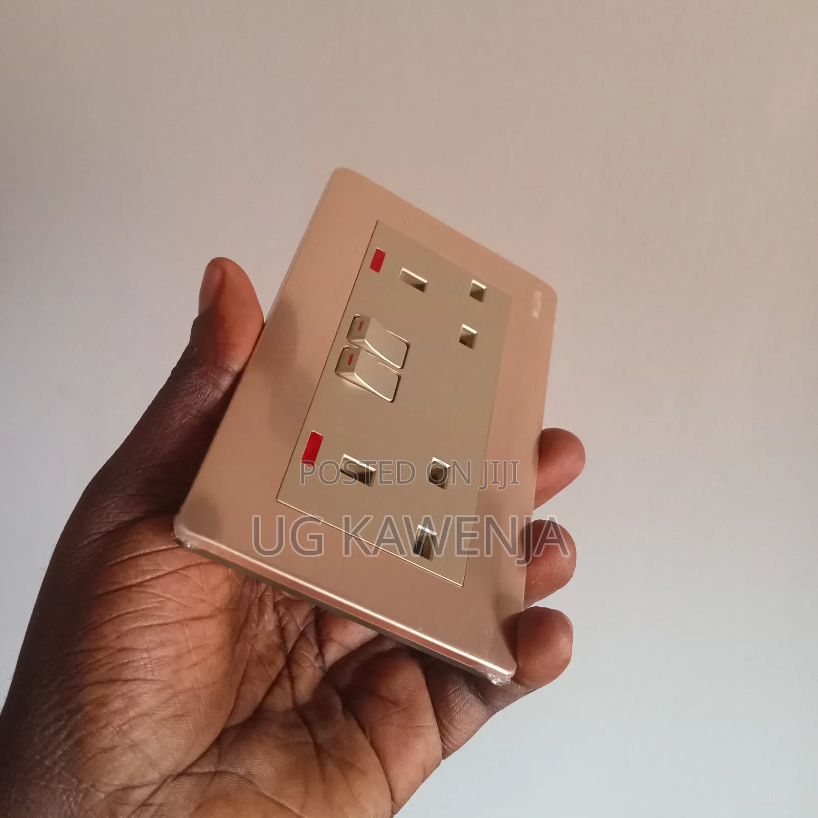 Original Italy Made Double Wall Socket With Led Indicators