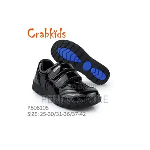 Easy Clean Black Polishable School Shoes Crabkids