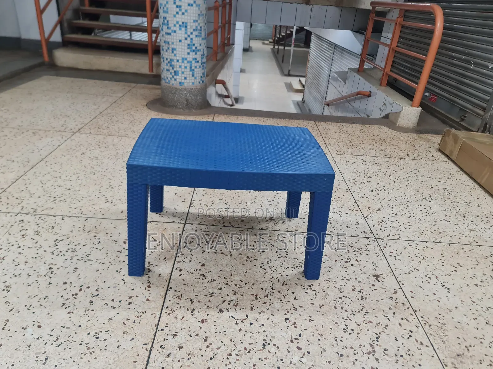 Checked Plastic Table Checked Plastic Table