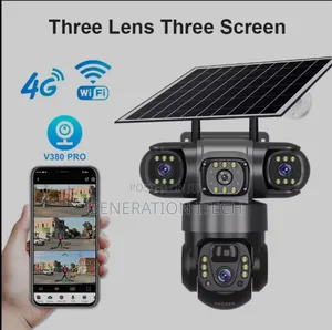 4g Solar Camera- 3lens With Motion Sensor- Ultra Hd