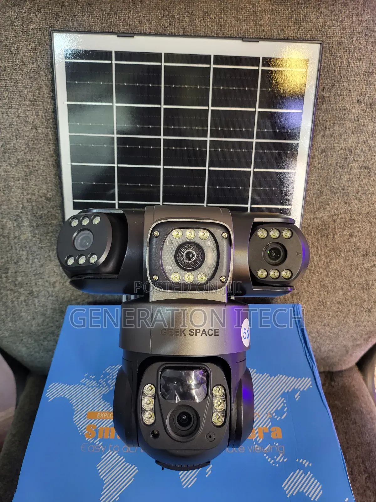 4g Solar Camera- 3lens With Motion Sensor- Ultra Hd