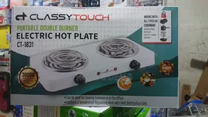 Electric Double Coil Hot Plate - White