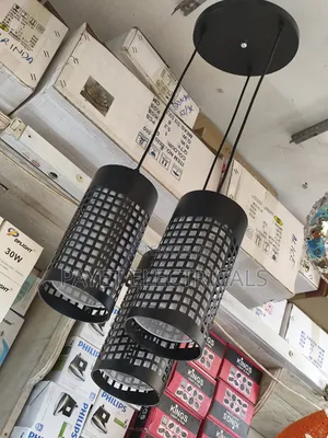 White and Black Pendant Lamp Holder