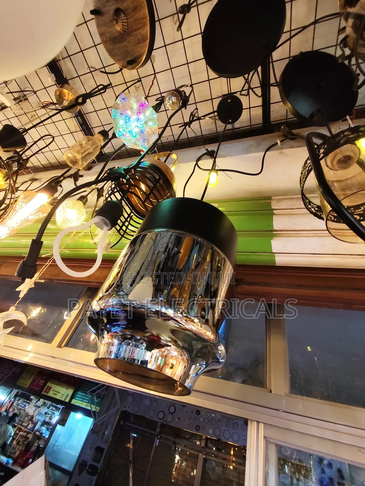 Black and Silver Pendant Light