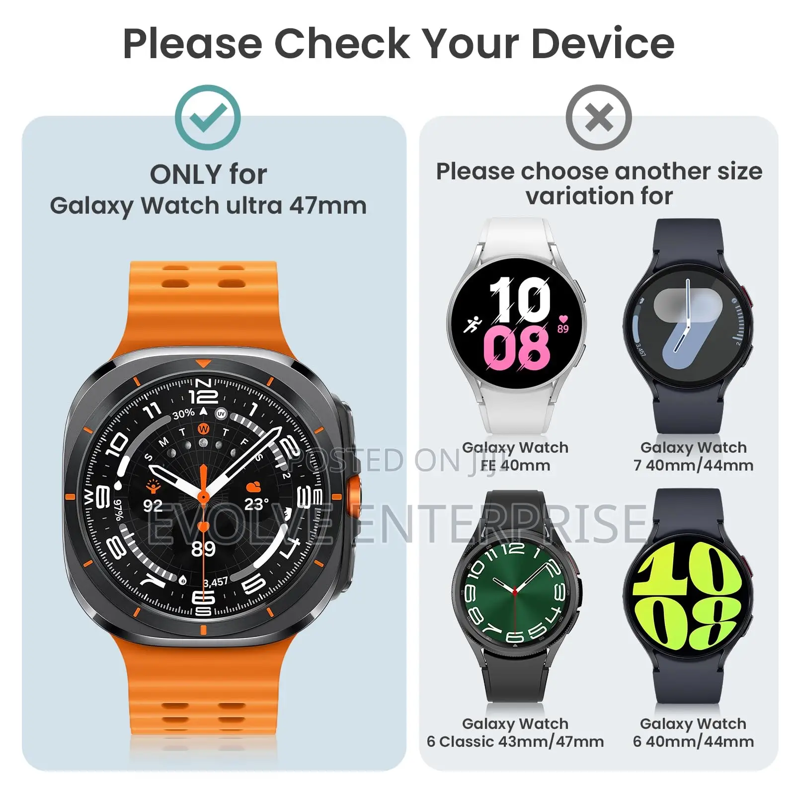 Samsung Galaxy Watch 7 Ultra 47mm Case Protector