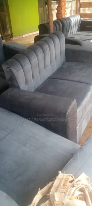Double Fabric Gray 2 Seater