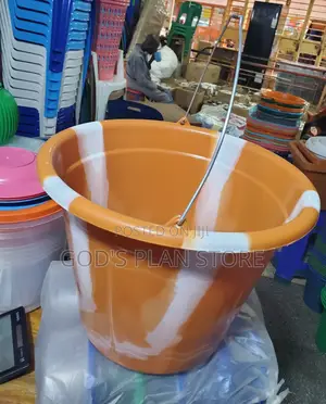 Multicolored Plastic Buckets