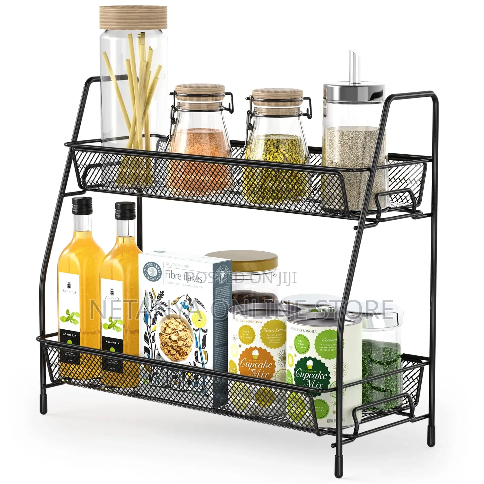 2 Layers Metallic Rack