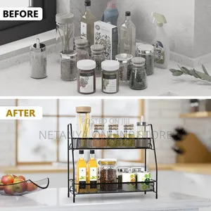 2 Layers Metallic Rack