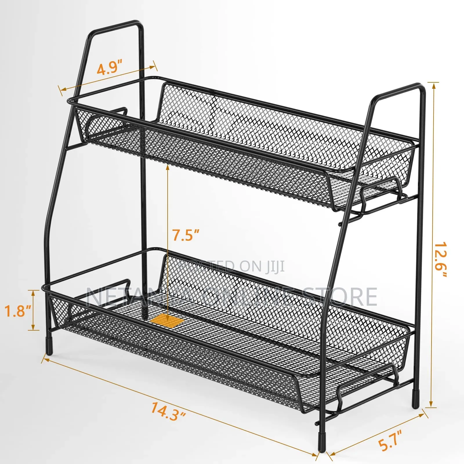 2 Layers Metallic Rack