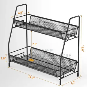 2 Layers Metallic Rack