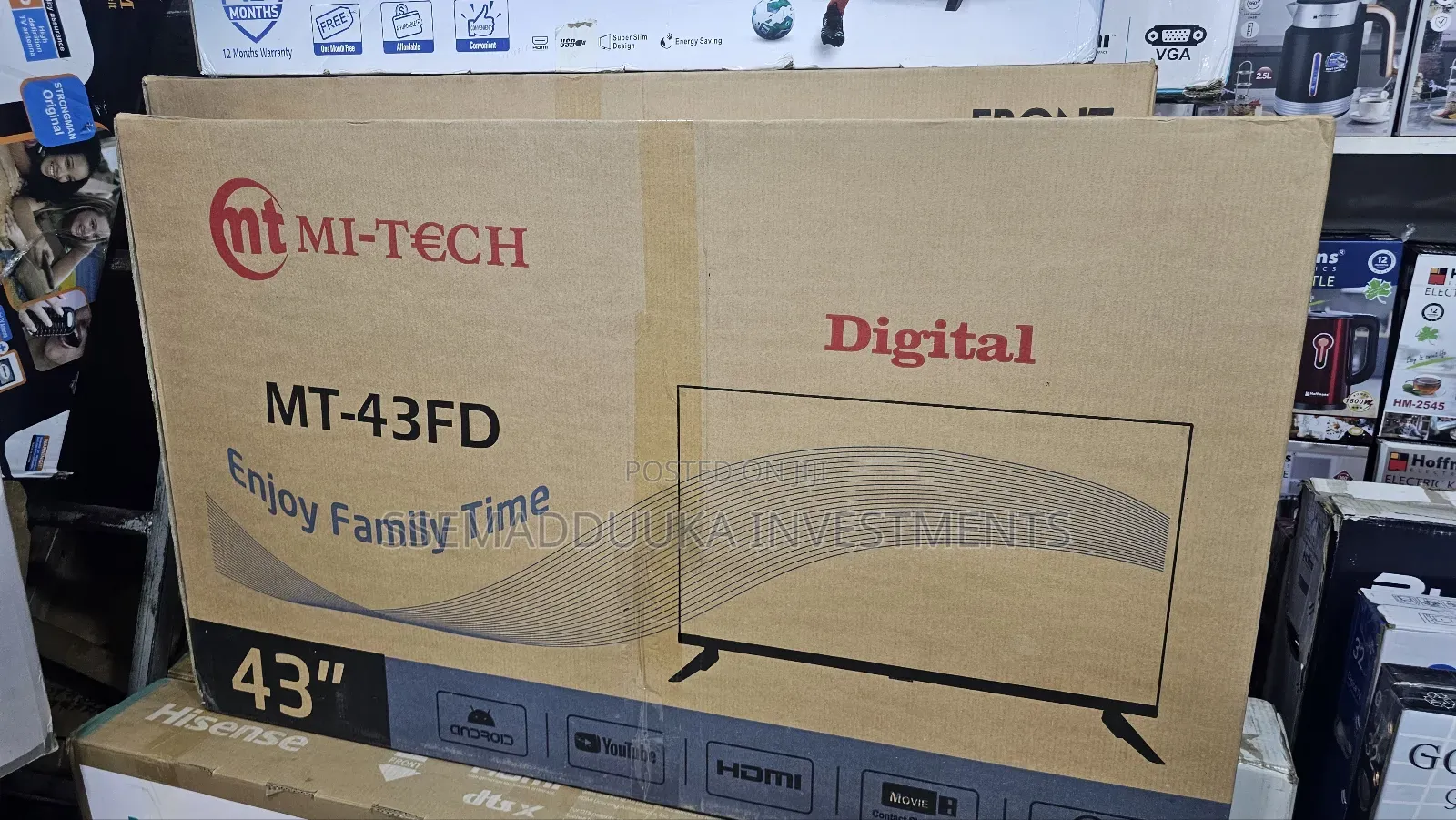 Mitech 43 Inches Digital Frameless Smart Tv