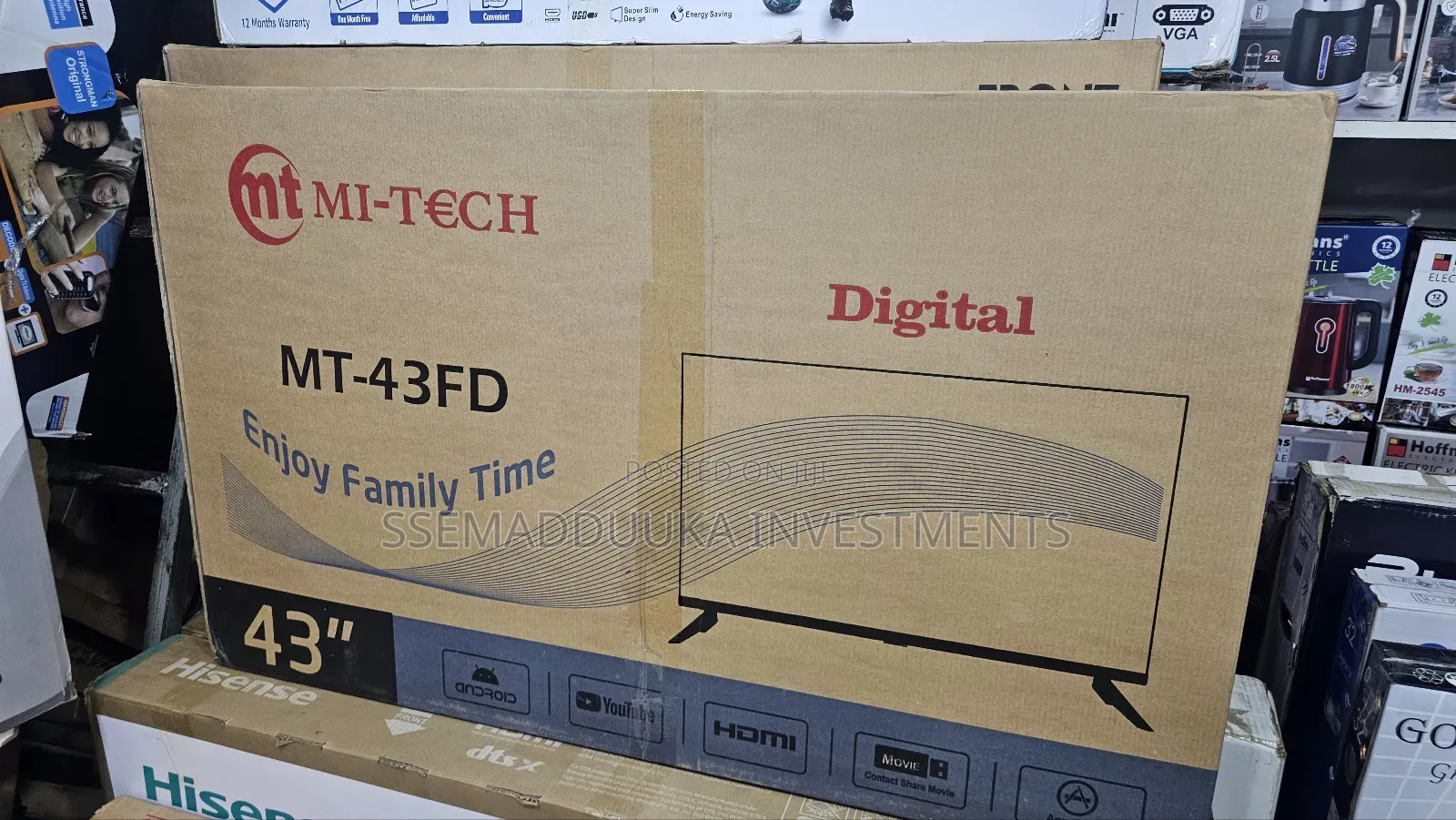 Mitech 43 Inches Digital Frameless Smart Tv