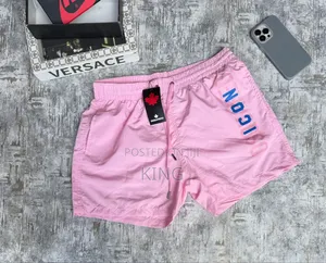 Icon Pink Swim Shorts.