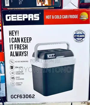 Geepas 24l Top-Quality Ac/Dc Hot Cold Car Fridge Gcf63062