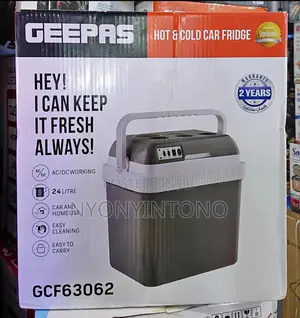 Geepas 24liters Hot Cold Car Fridge With 2yrs Warranty