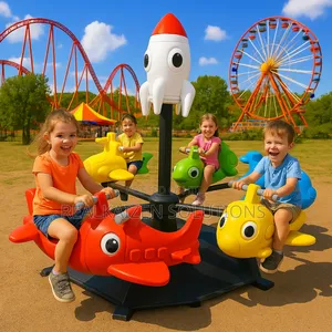 Heavy-Duty Outdoor Playground 6seater Merry-Go-Round Spinner