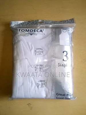 TOMDECA Vests Men's White Cotton Singlets (3 Pieces) – Premium Soft