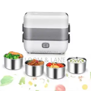 Electric Lunch Box 2 Layers 4 Stainless Steel Inner Liner