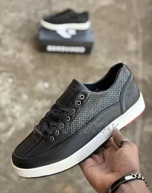 Original Black Lacoste Smart Casual Sneakers Shoes