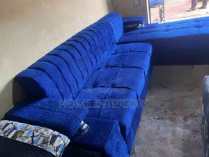 Navy Blue Six Seater Sofa