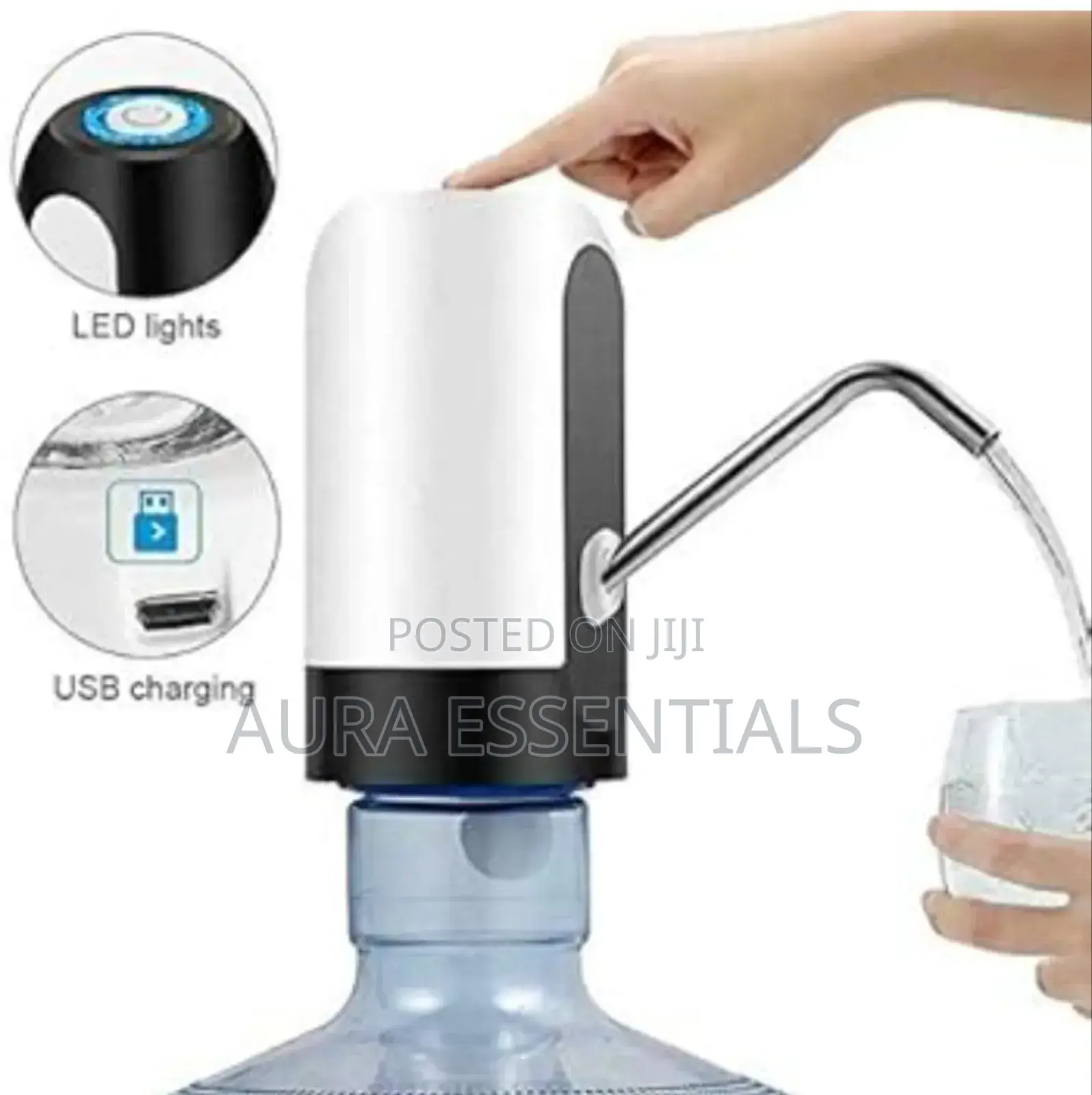 White Electric Automatic Drinking Water Dispenser