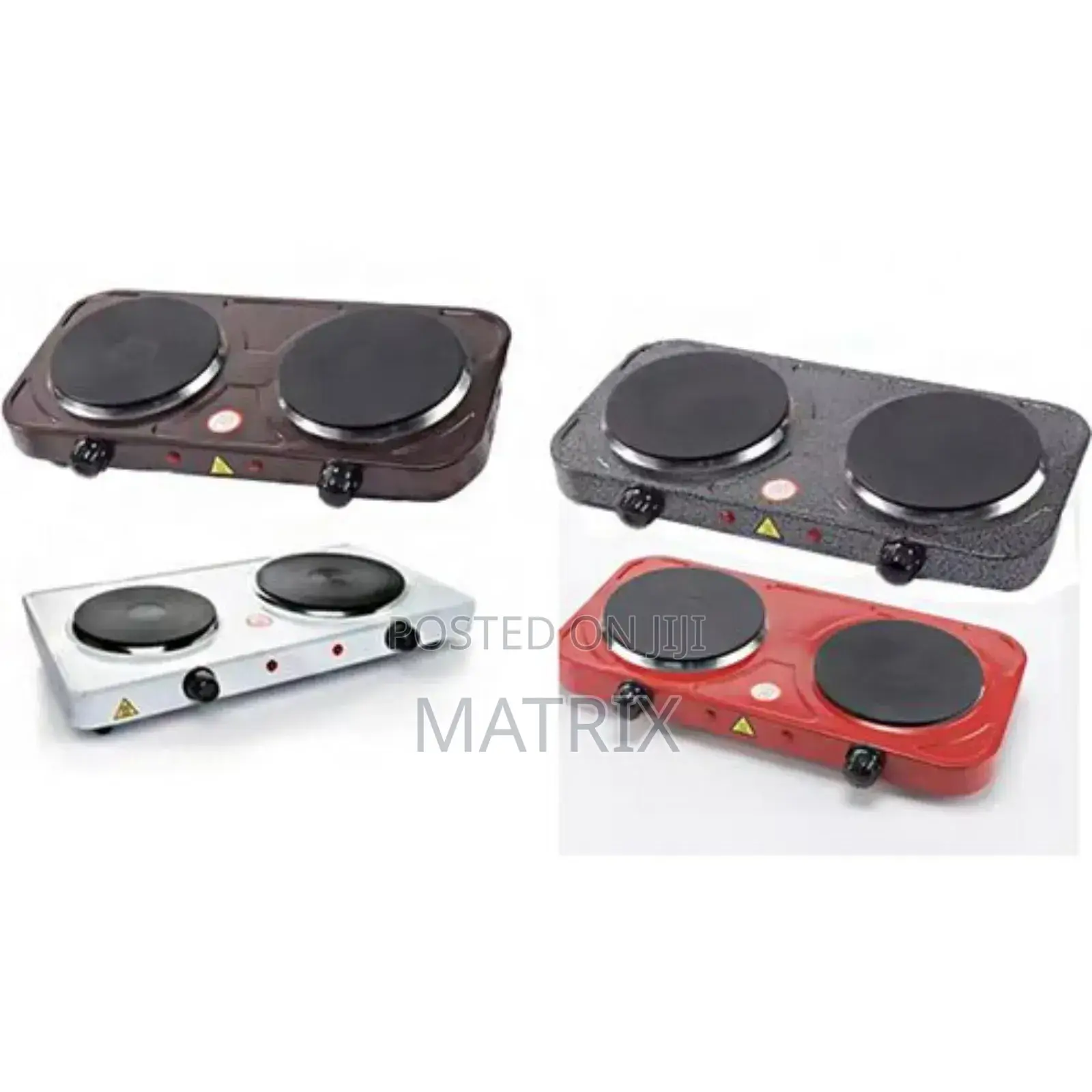 Hot Plate Solid Double Electric Cooker - White
