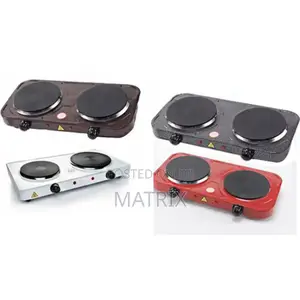 Hot Plate Solid Double Electric Cooker - White