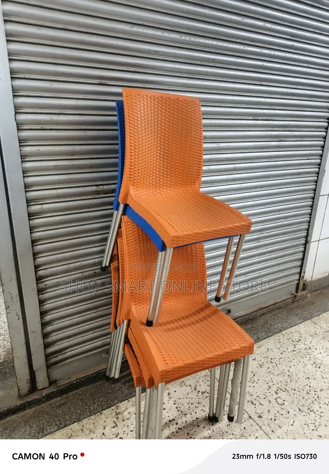 Crown Plastic Chairs Plastic Chairs(Orange)