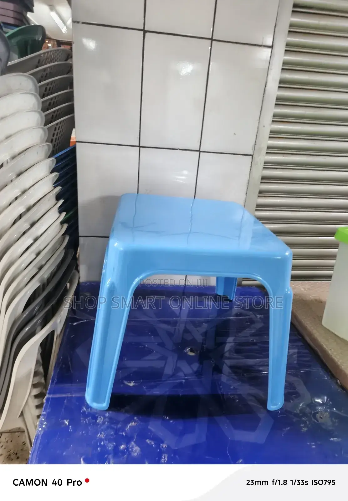 Blue Plastic Table