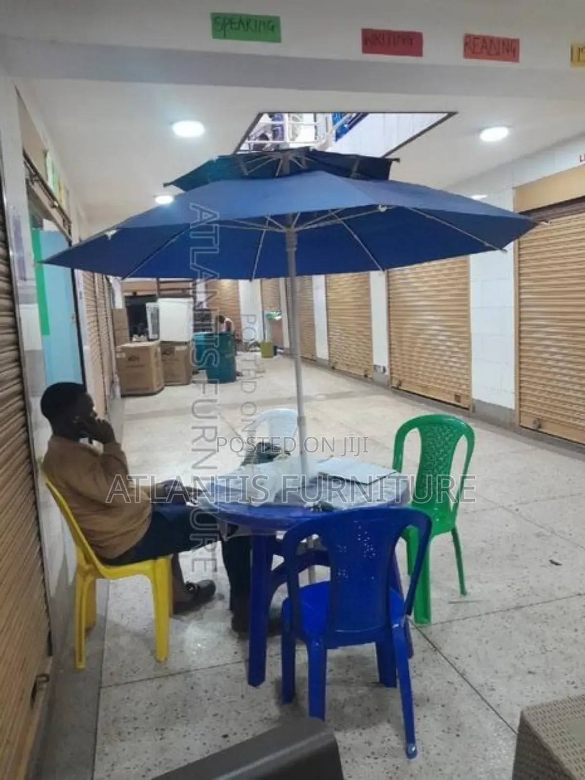 Blue Umbrella Only