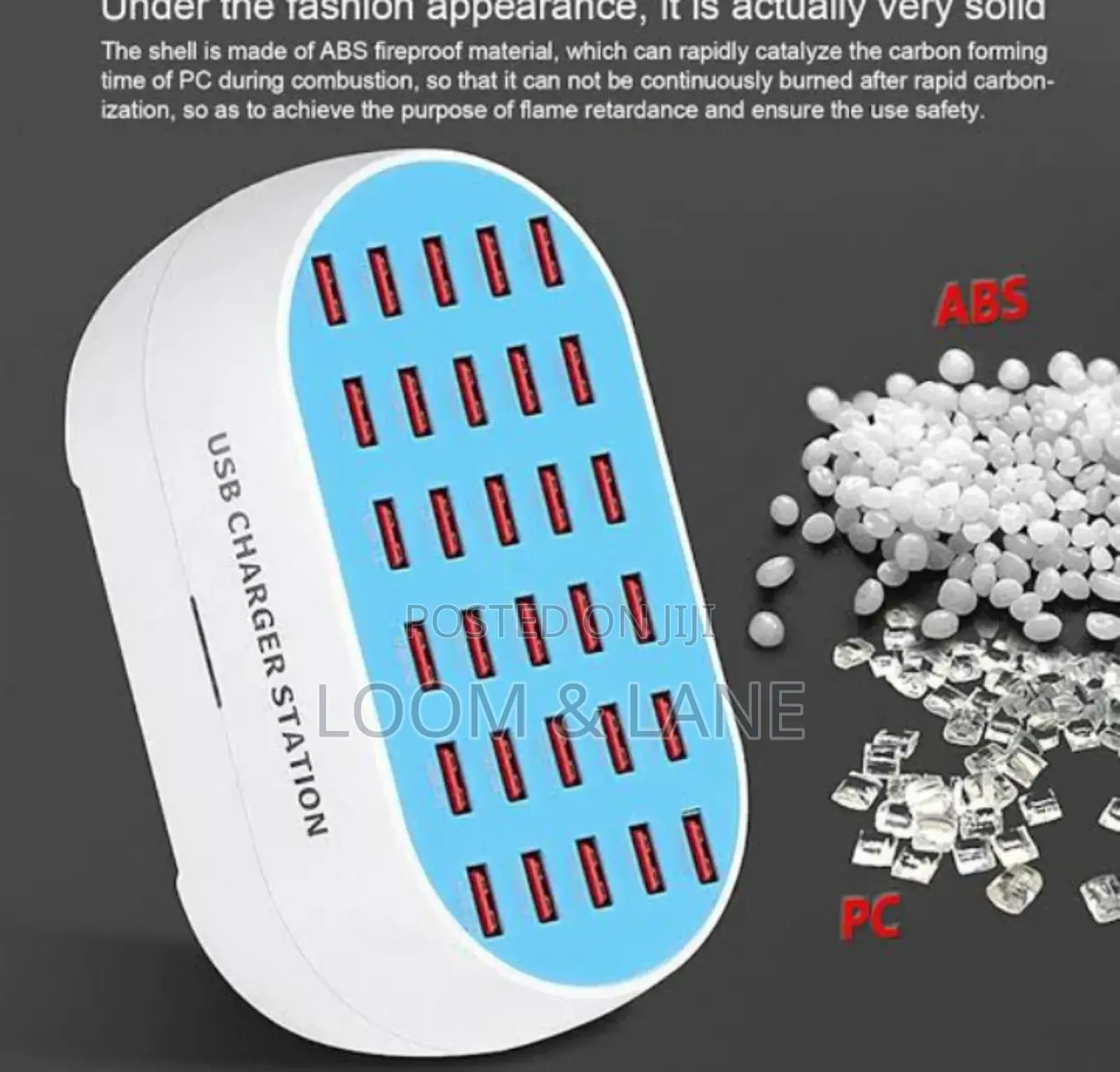 Usb Charging Station 30 Ports-Blue