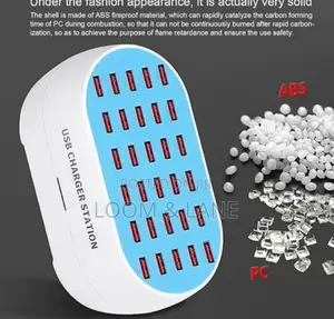 Usb Charging Station 30 Ports-Blue