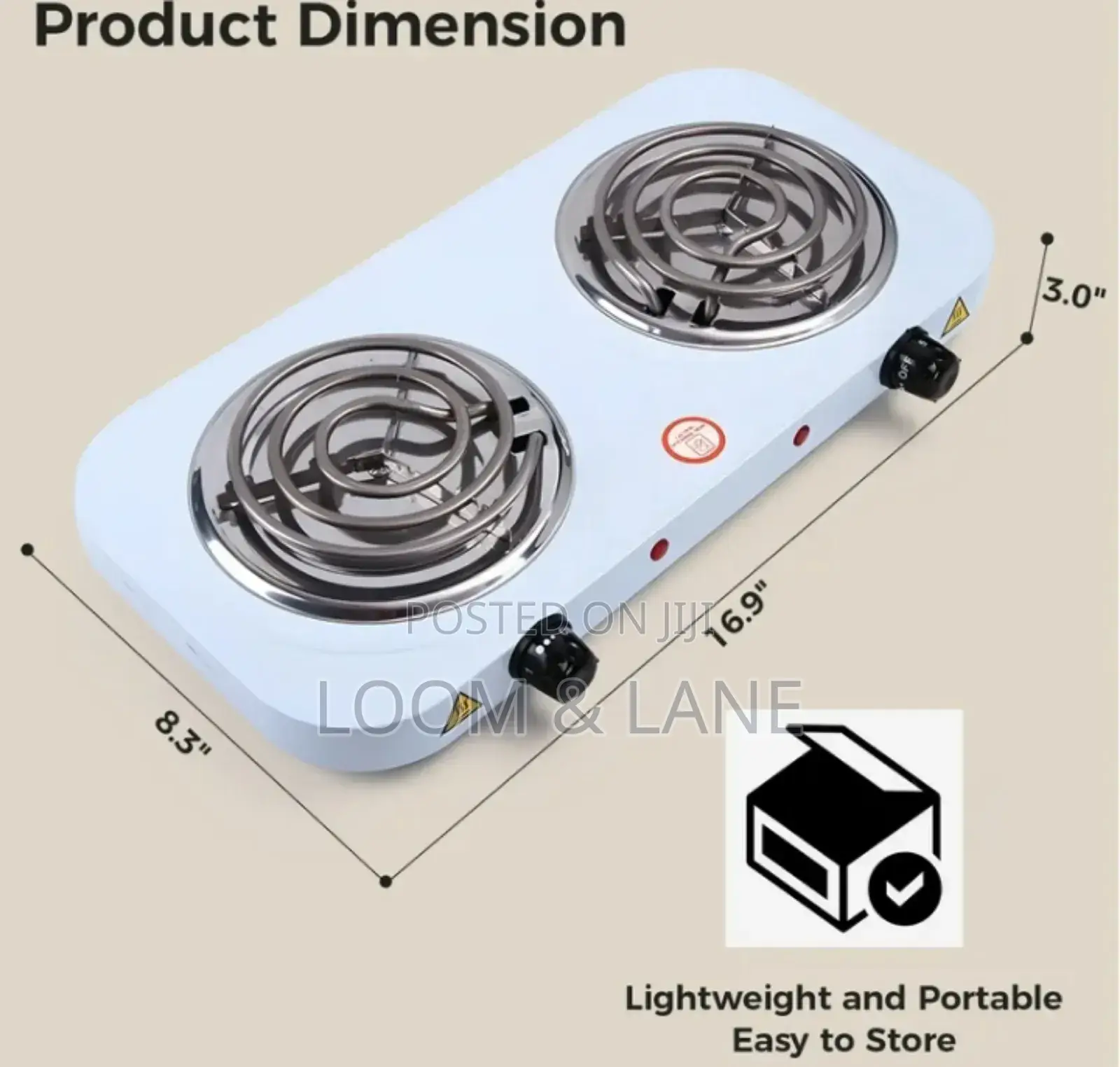 Portable Electric 2 Burner