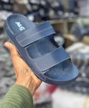 Men’S Classic Blue Double Strap Alc Sandals